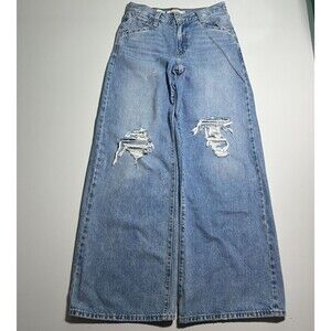 Levi’s ’94 Baggy Wide Leg Jeans Women’s 26 Medium Wash Mid Rise 28x33